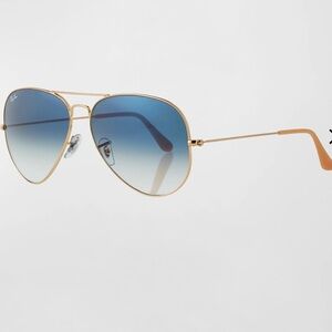 Ray-Ban Gold Blue Aviator Sunglasses Timeless Style